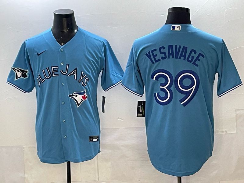 Men 2025 Toronto Blue Jays #39 Yeaavage Light Blue Game Nike MLB Jersey style 03